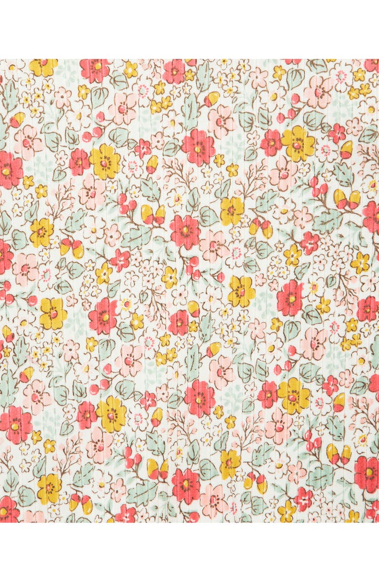 Little Me Garden T-Shirt, Fleece Hooded Jacket & Denim Leggings Set, Alternate, color, Rose