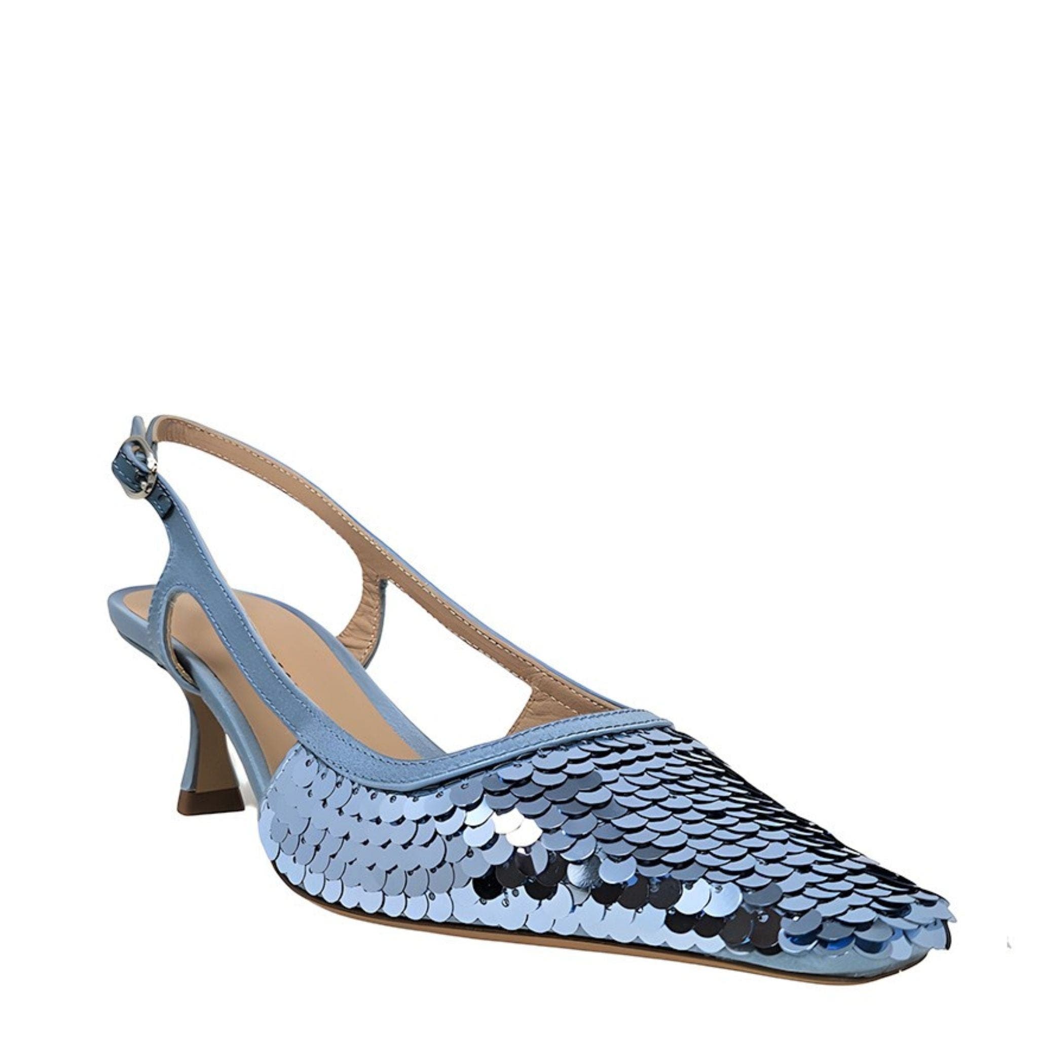 Sequence Snip Toe Slingback Heel, Alternate, color, Blue