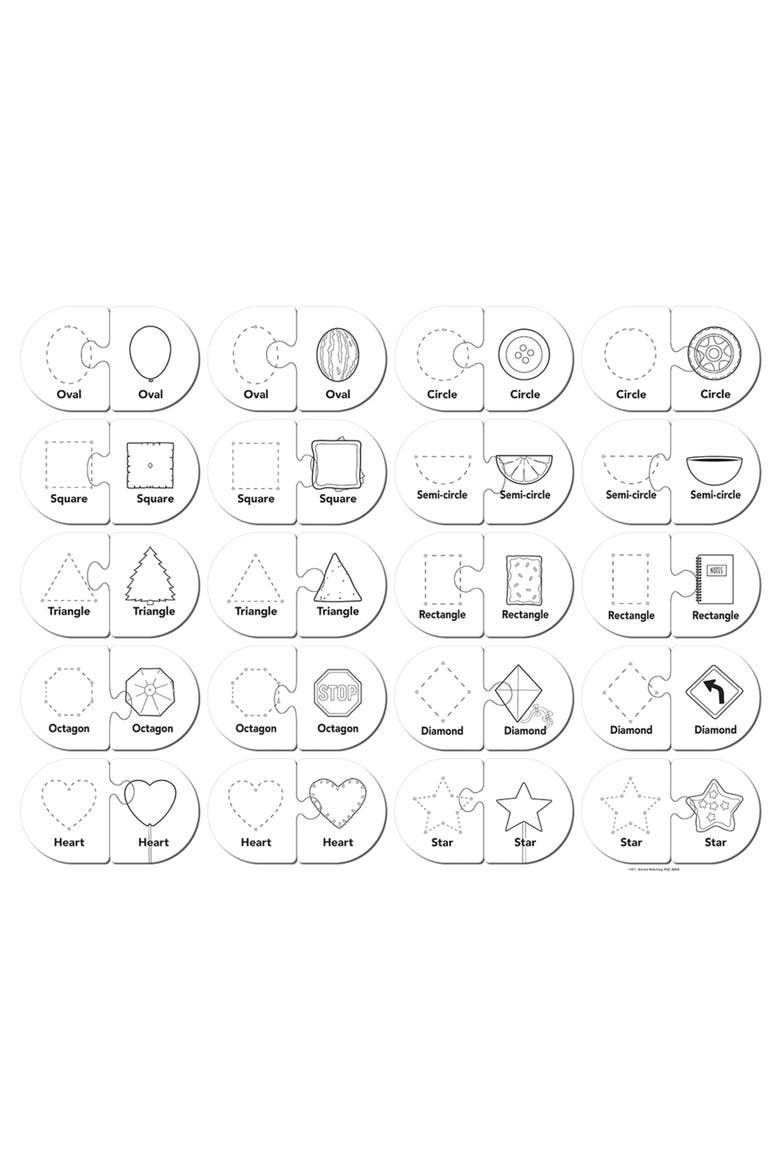 Colors & Shapes Matching Puzzles, Alternate, color, Multicolor