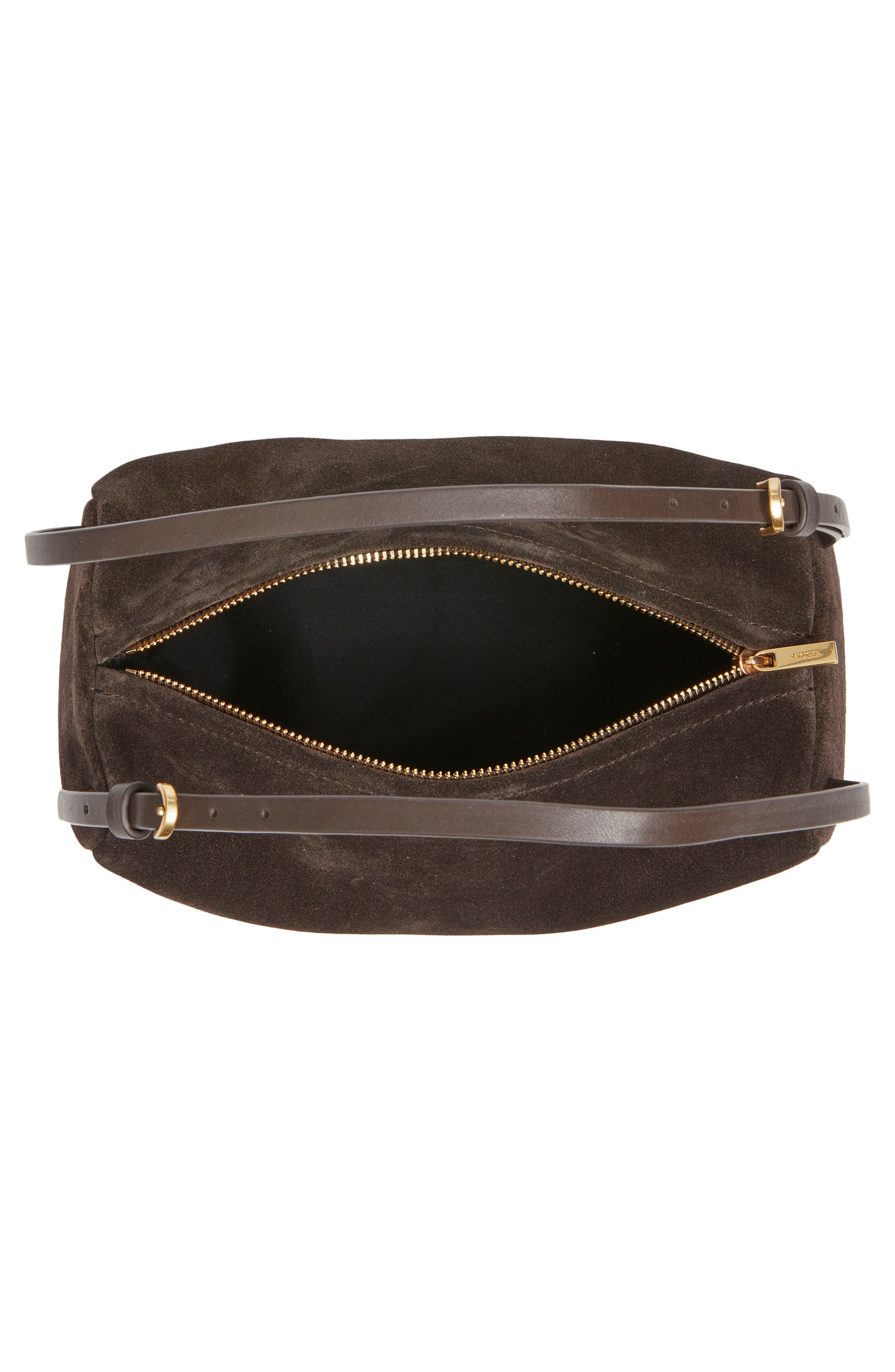 Josie Suede Top Handle Bag, Alternate, color, CACAO