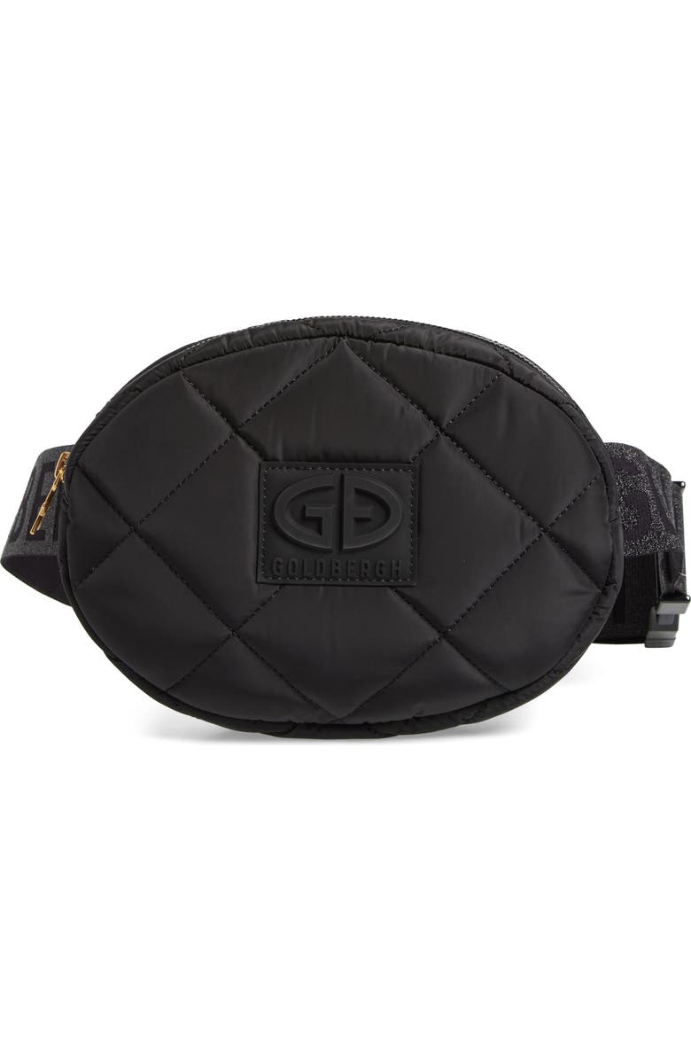 Goldbergh French Quilted Recycled Polyester Belt Bag, Main, color,