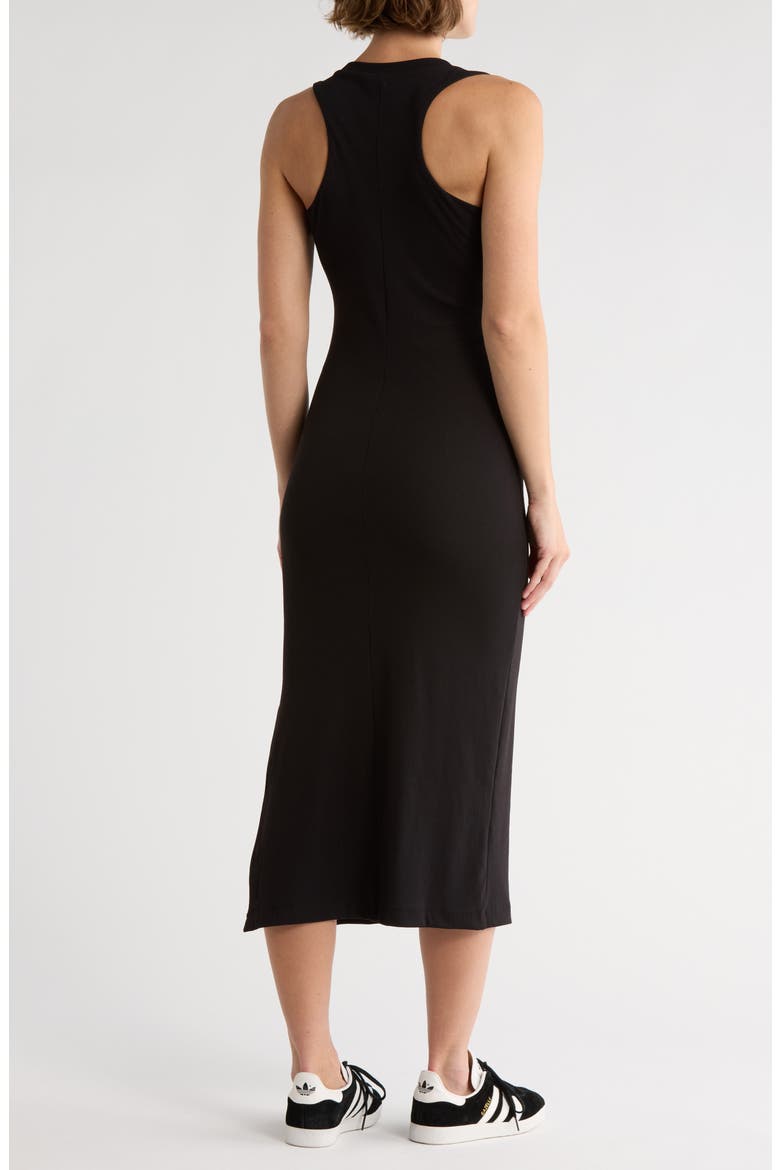 Expedite Sleeveless Rib Midi Dress, Alternate, color, RICH BLACK
