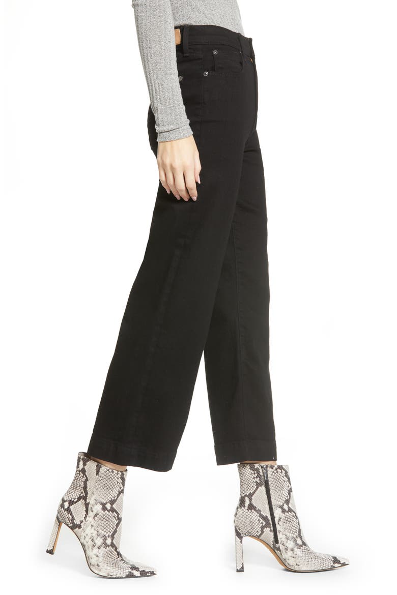7 For All Mankind® Alexa Crop Wide Leg High Waist Jeans, Alternate, color, LUXE VINTAGE NIGHTFALL