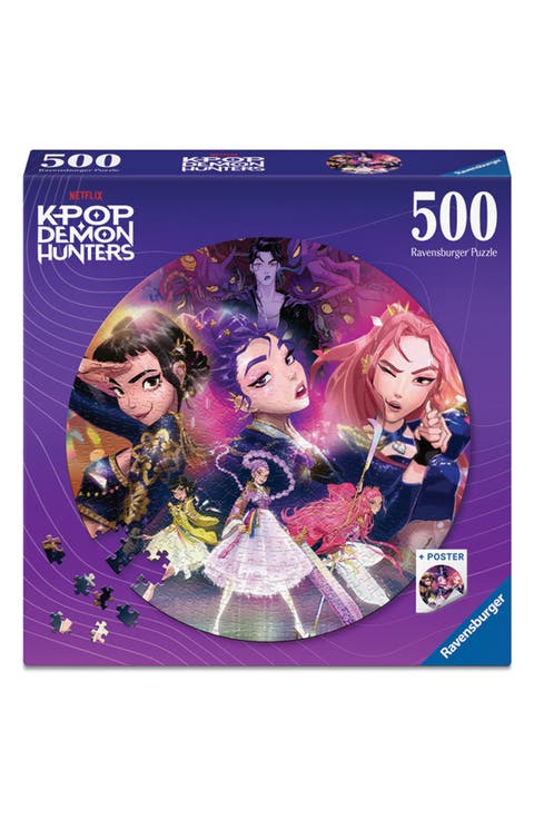 K-Pop: Demon Hunters 500-Piece Round Puzzle