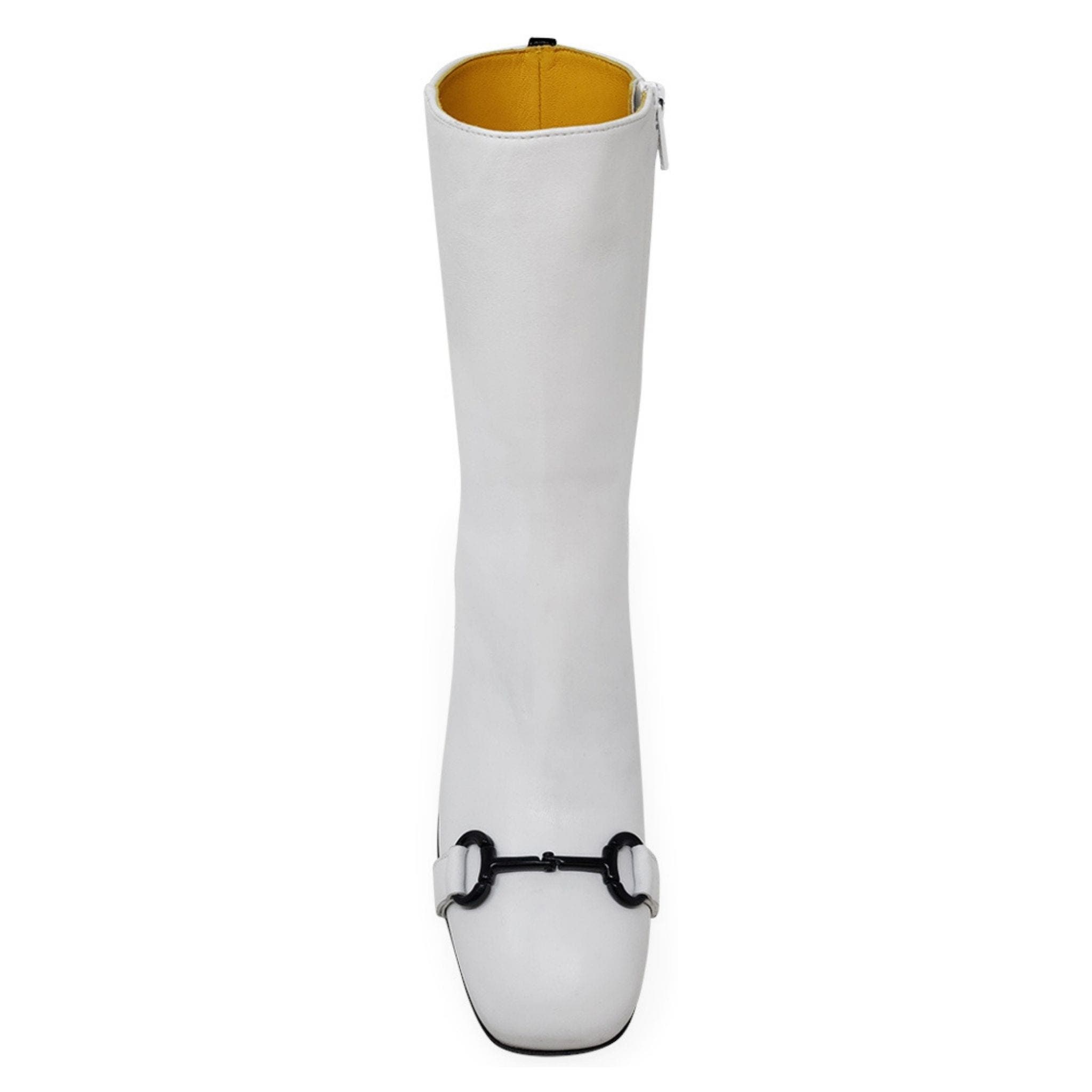 Back Stripe Horse bit Buckle Boot, Alternate, color, WHITE