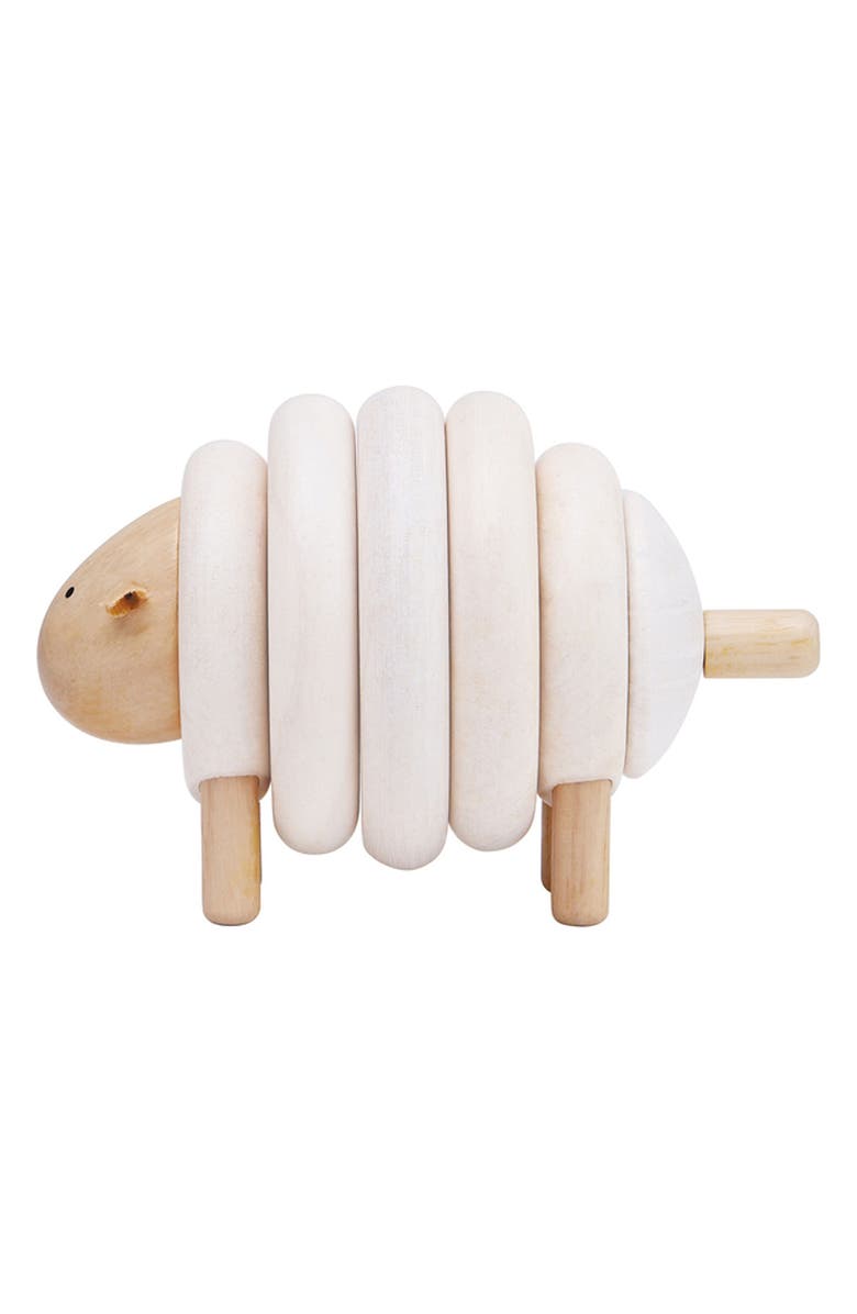 PlanToys<sup>®</sup> Lacing Sheep Toy, Alternate, color, White