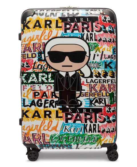 Logo Explosion Upright Suitcase