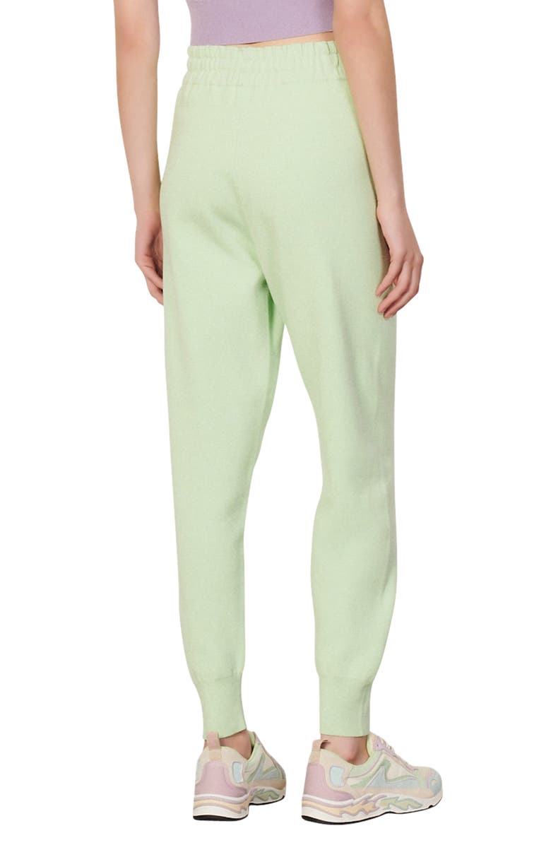 SANDRO Redil Tie Waist Jogger Pants, Alternate, color, Menthe