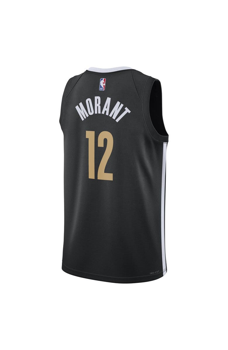 Nike Unisex Nike Ja Morant Black Memphis Grizzlies 2023/24 Swingman Jersey - City Edition, Alternate, color, 