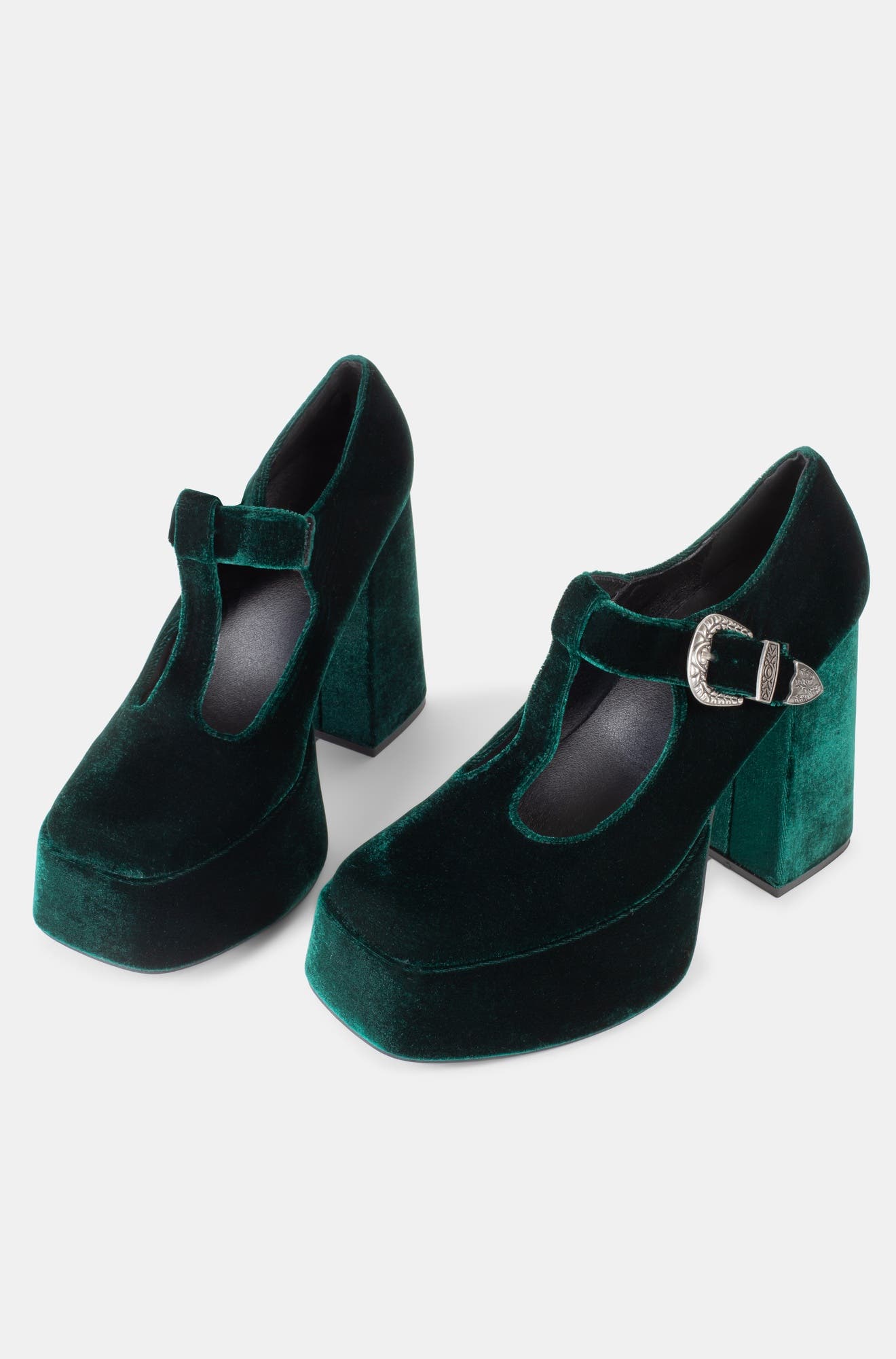 Platform Block Heel, Alternate, color, Green