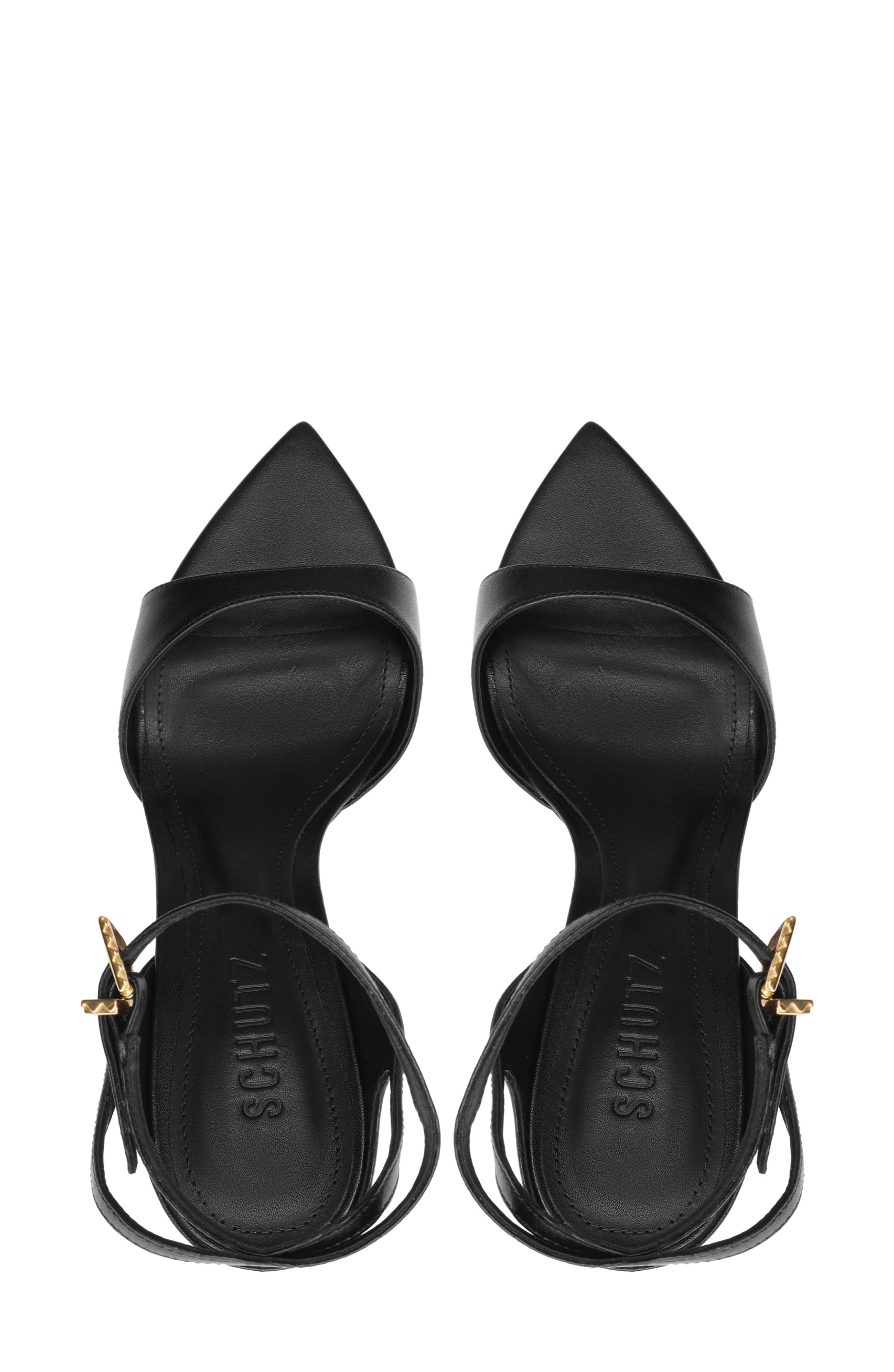 Zosia Ankle Strap Sandal, Alternate, color, BLACK