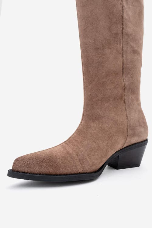 Forever & Always Shoes Orlo Leather Fringed Western Boot In Brown