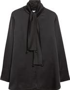 Jil Sander Fluid Satin Shirt with Scarf Ties