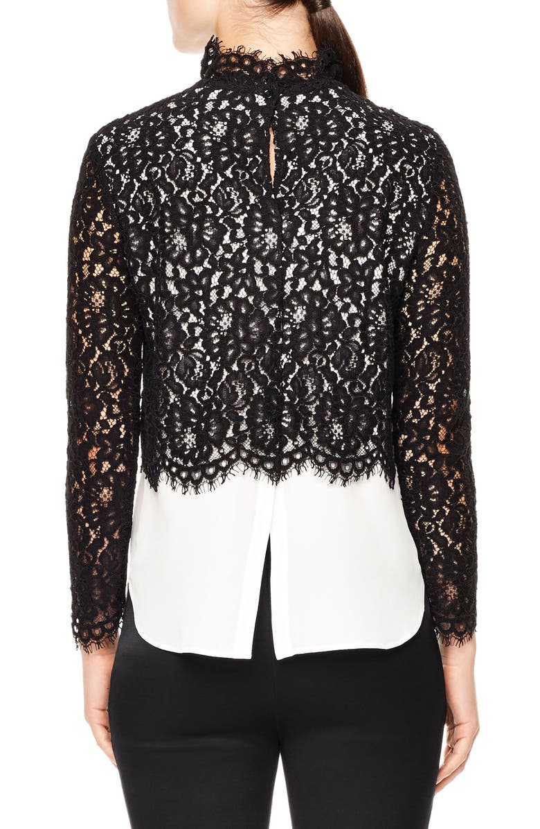 SANDRO Malia Lace Top, Alternate, color,