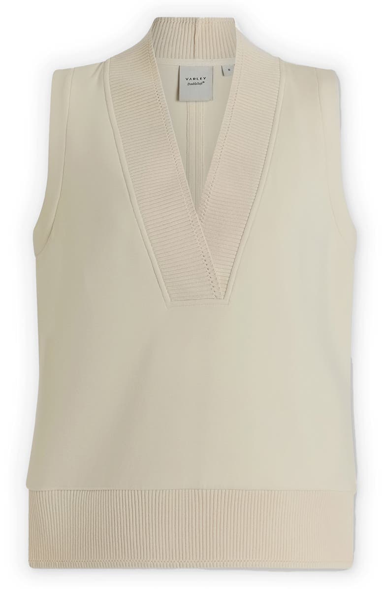 Varley Freida V-Neck Jersey Tank, Alternate, color, Pristine