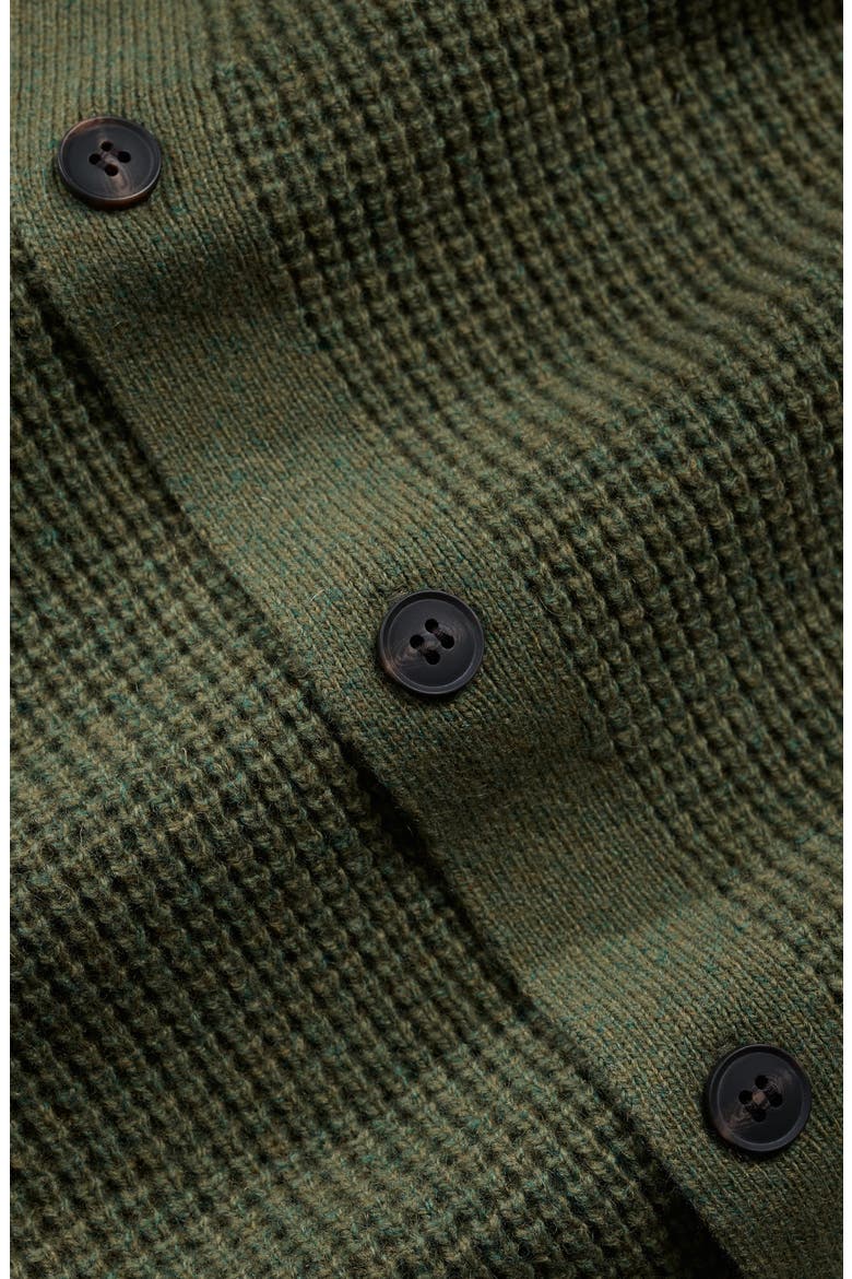Scotts Quary Lambswool Blend Cardigan, Alternate, color, DARK TURF