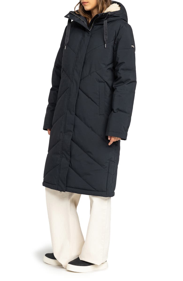Roxy Ellie Waterproof 600 Fill Power WarmFlight<sup>®</sup> Insulated Coat, Alternate, color,