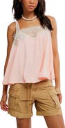 Free People Make Me Yours Eyelash Satin Lace Camisole