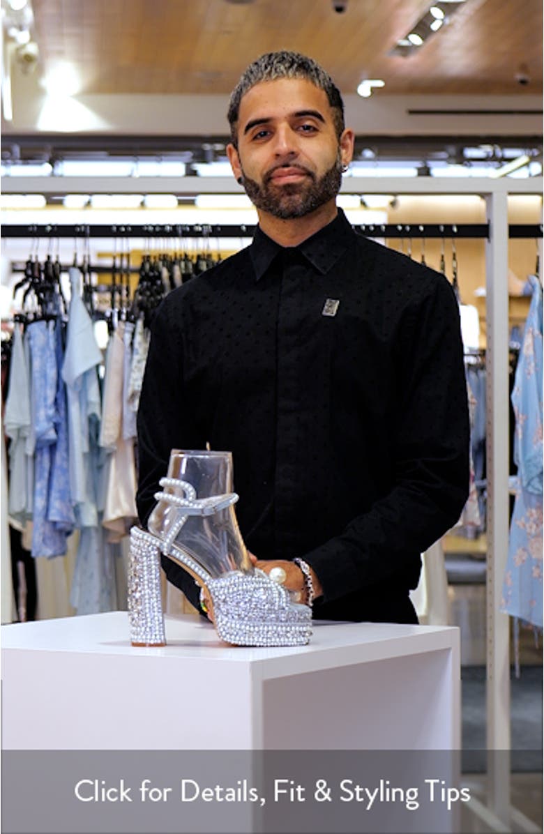 Something Blue Ankle Strap Platform Sandal, sales video thumbnail