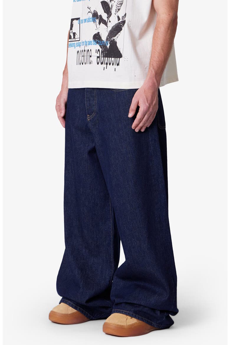 Raw Baggy Rave Wide Leg Jeans, Alternate, color, RINSED INDIGO