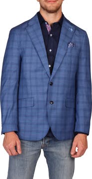 TailorByrd Modern Fit Windowpane Sport Coat