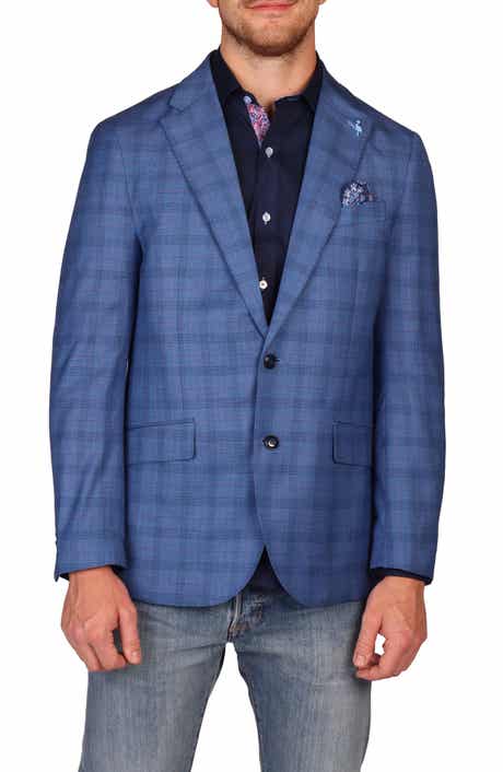 TailorByrd Modern Fit Windowpane Sport Coat