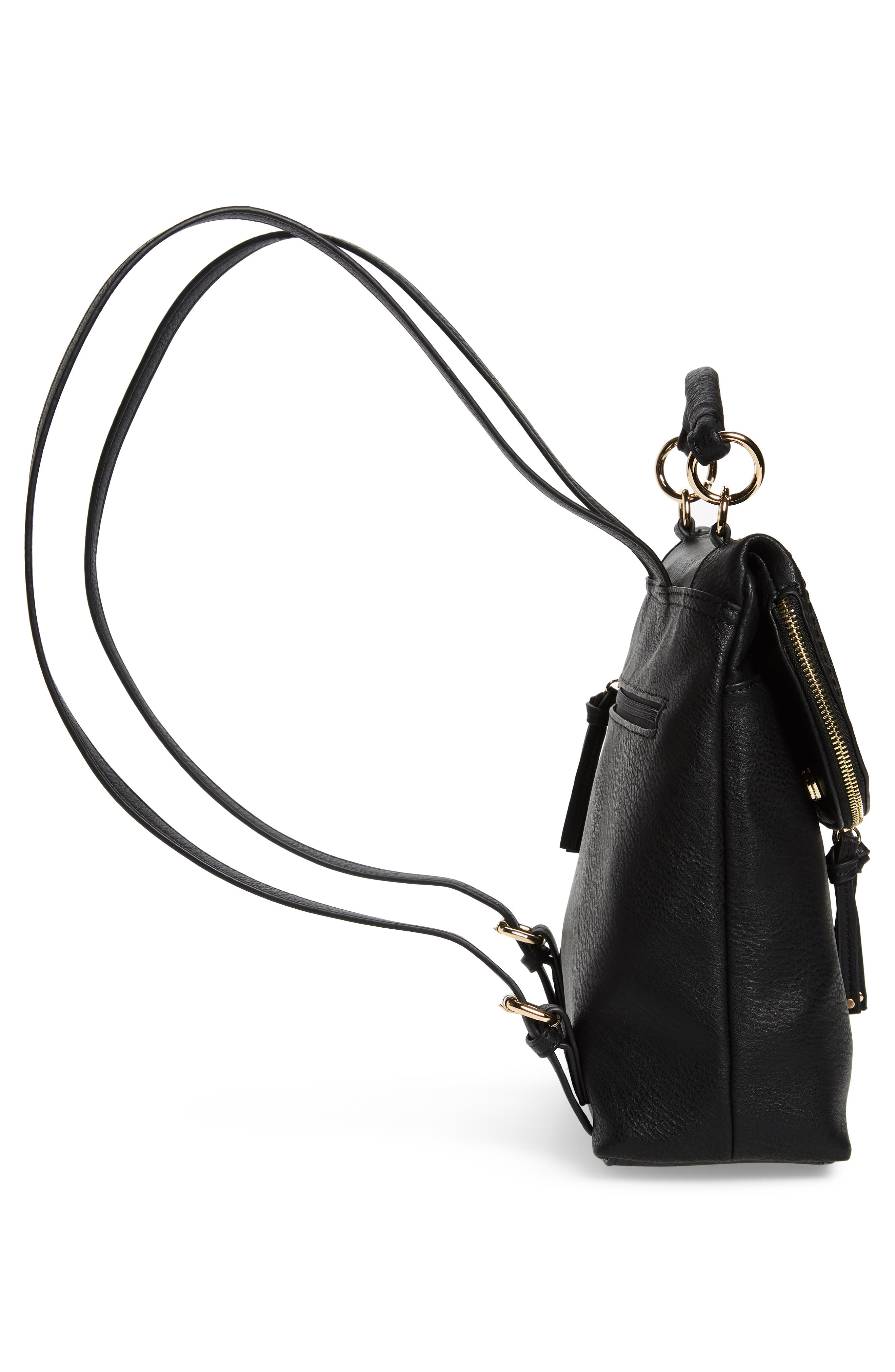 Sole Society Rubie Faux Leather Backpack, Alternate, color, 