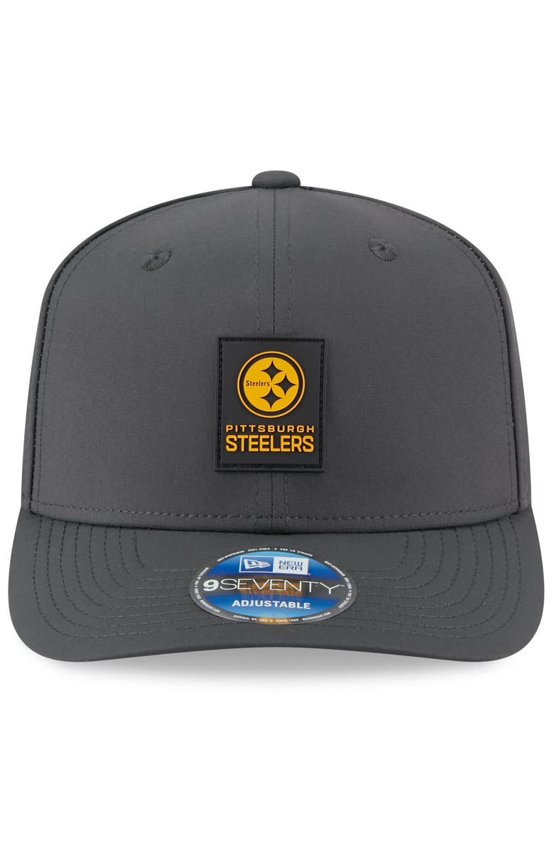 New Era Men's New Era Charcoal Pittsburgh Steelers 2025 Sideline Cold Weather 9SEVENTY Adjustable Hat, Alternate, color, Charcoal
