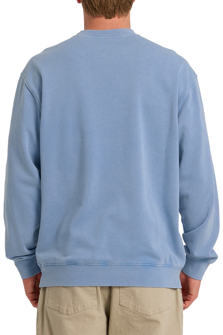 Saltwater Oversize Crewneck Sweatshirt, Alternate, color, RIVIERA