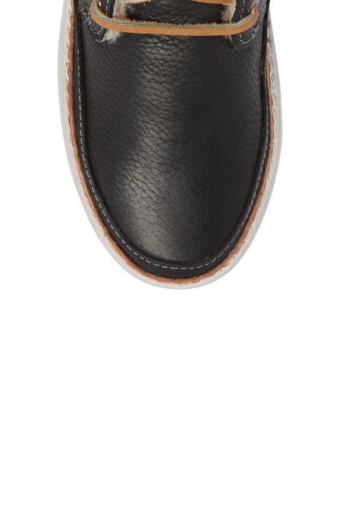 Blackstone 'cw96' Genuine Shearling Lined Sneaker Boot In Black