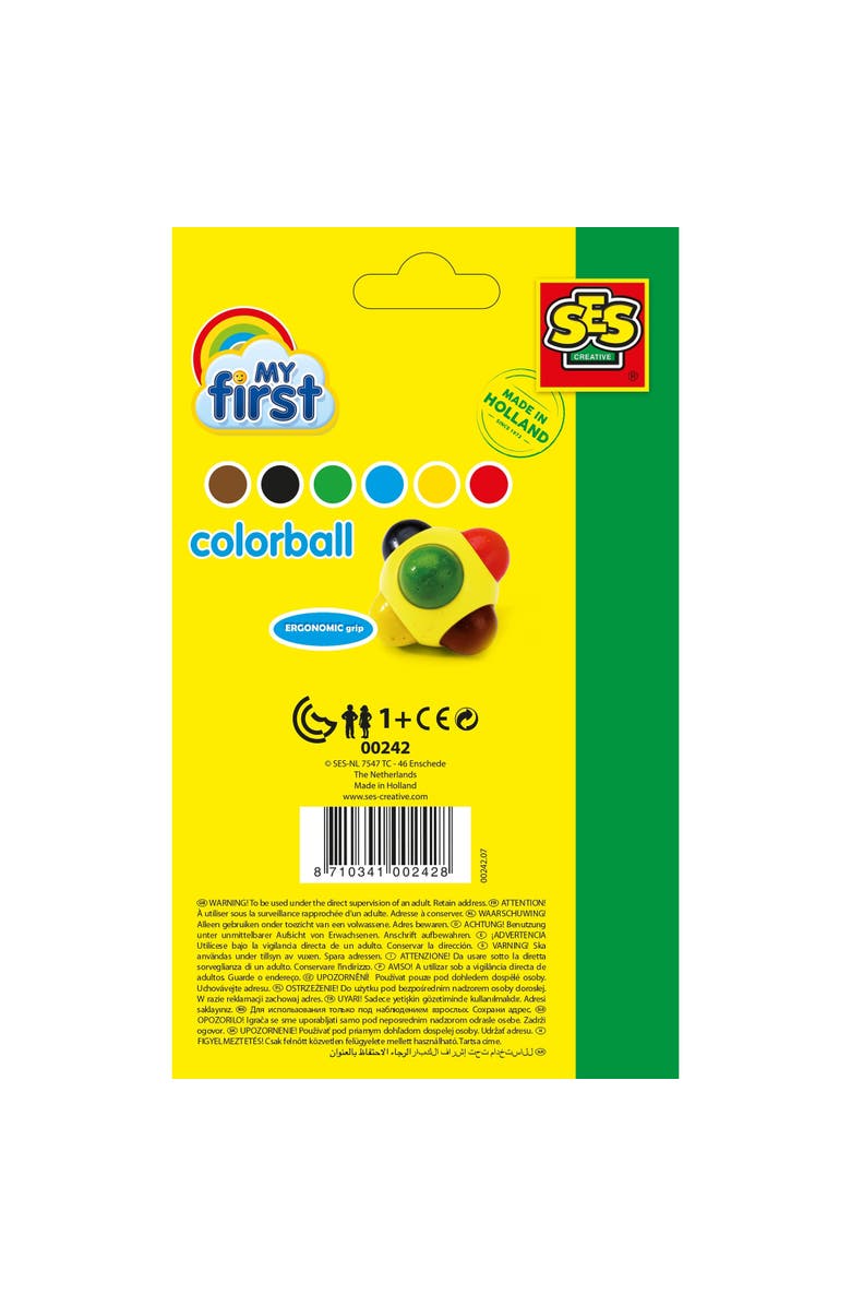 SES Creative My First Colorball Drawing & Coloring Art Toy, Ages 1+, Alternate, color, Multicolored