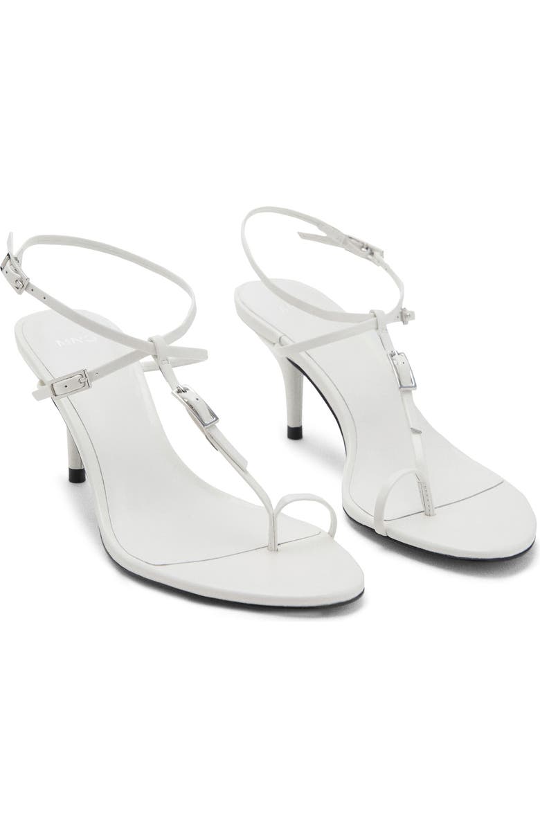 MANGO Ankle Strap Sandal, Main, color, White