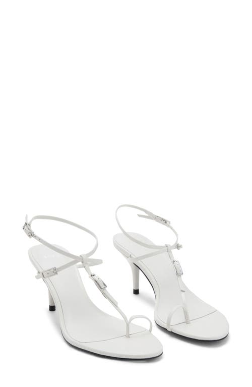 Mango Ankle Strap Sandal In White