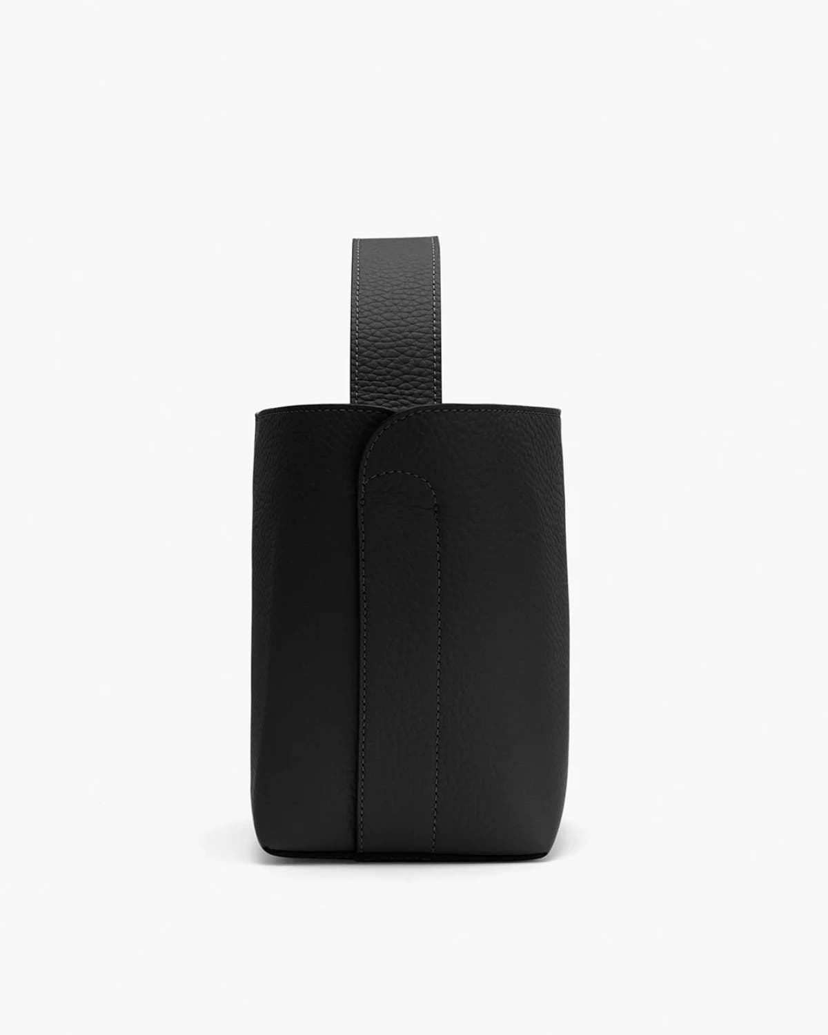 Cuyana Mini Linea Bucket Bag, Alternate, color, Black