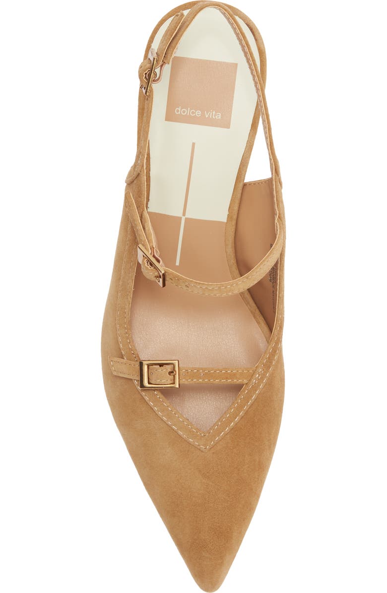 Dolce Vita Kishan Pointed Toe Slingback Pump, Alternate, color, Tan Suede