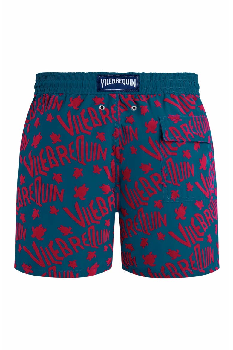Men's Ronde Des Tortues Logo Swim Trunks, Alternate, color, PAON