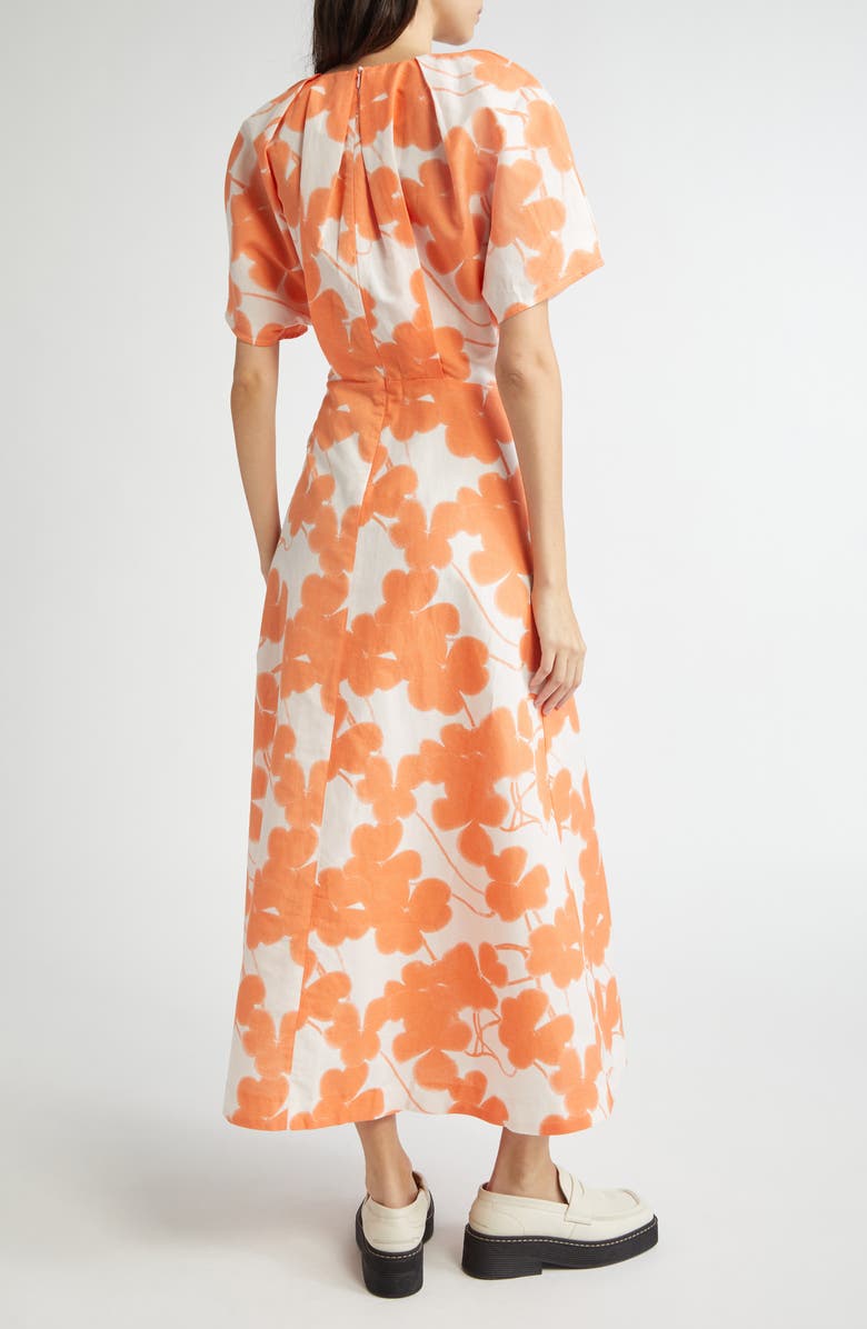 Marimekko Anatomia Ketunleipä Cotton & Linen Dress, Alternate, color, Rose Orange