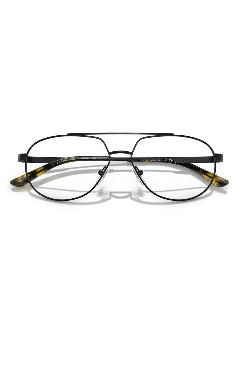 Emporio Armani 56mm Pilot Optical Glasses, Alternate, color, 
