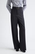 SPORTMAX Abituro High Waist Wool Blend Wide Leg Pants