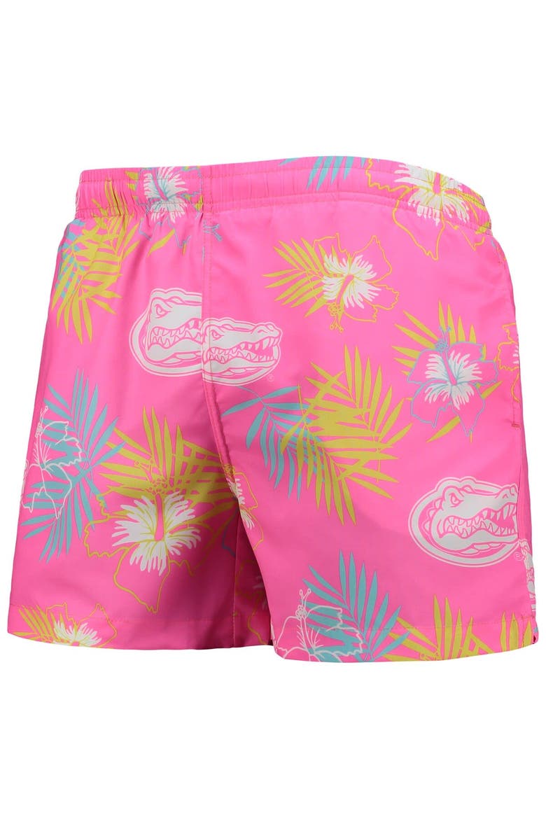 Men's FOCO Pink Florida Gators Neon Floral Swim Trunks, Alternate, color, Pink