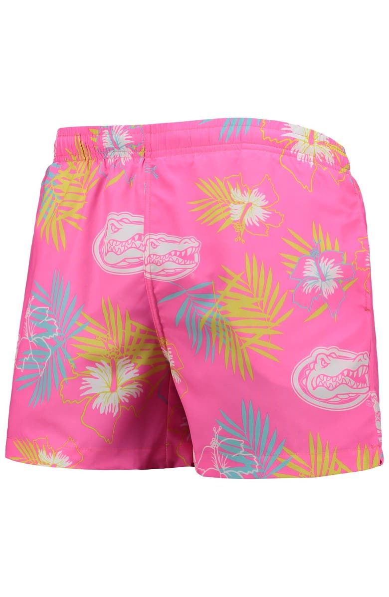 FOCO Men's FOCO Pink Florida Gators Neon Floral Swim Trunks, Alternate, color, 