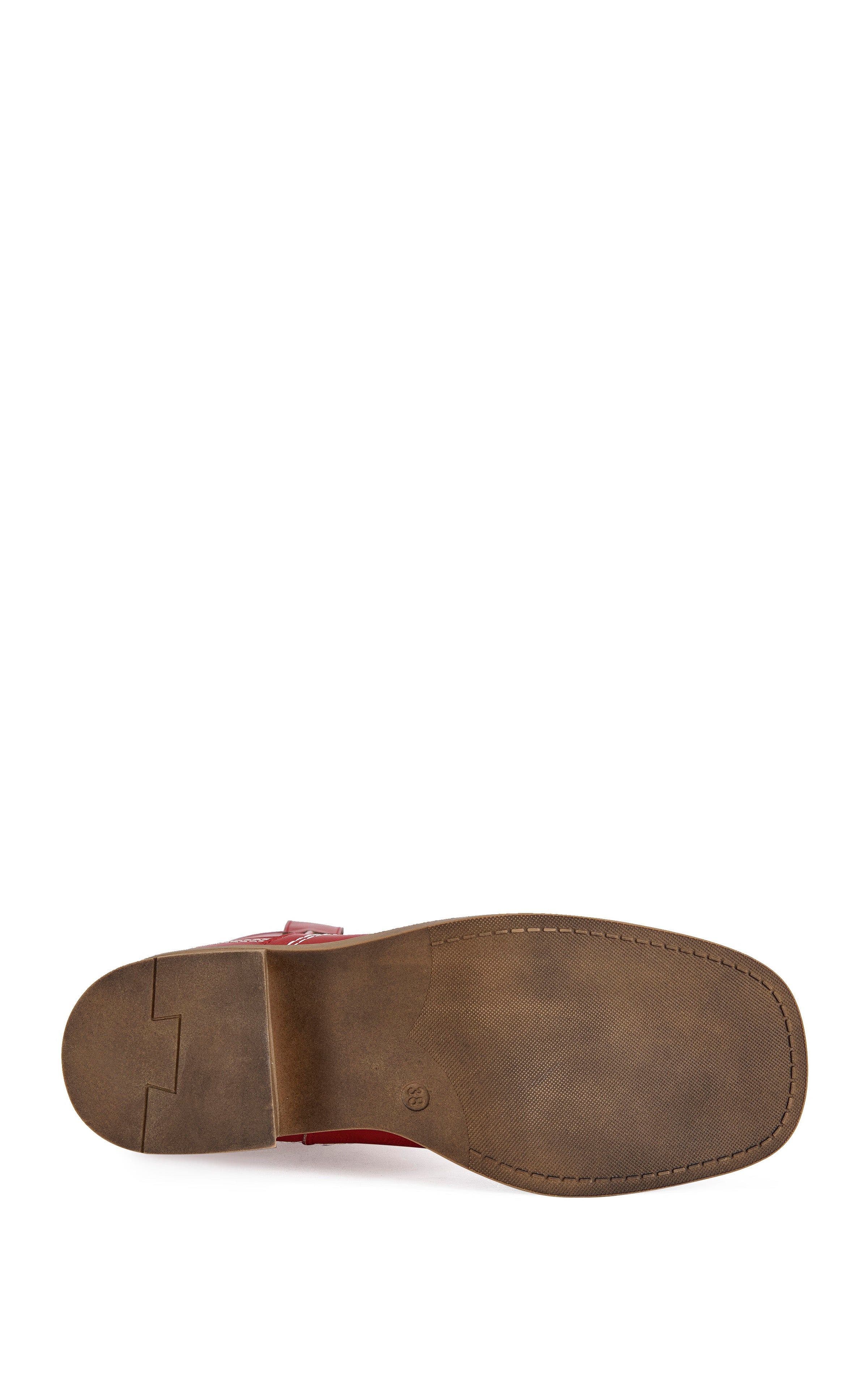 Mariana Flat Boot, Alternate, color, RED