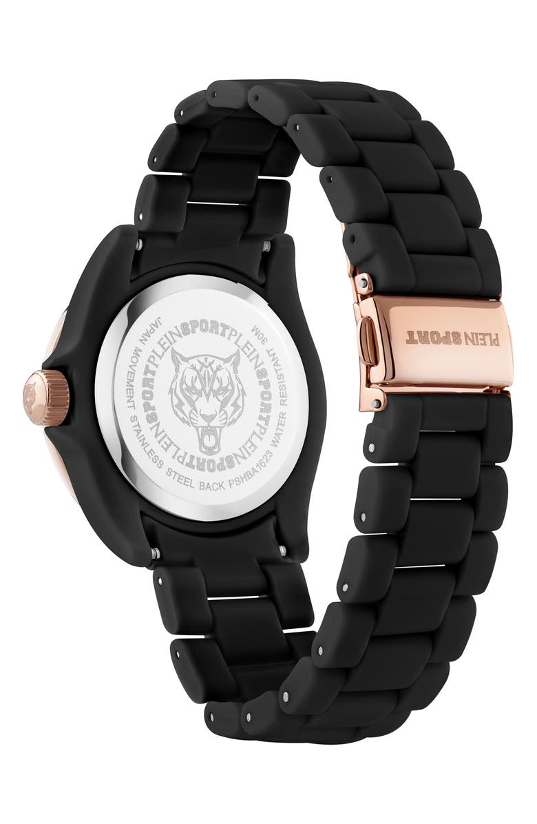 PHILIPP PLEIN The Scratch Bracelet Watch, 38mm, Alternate, color, Black