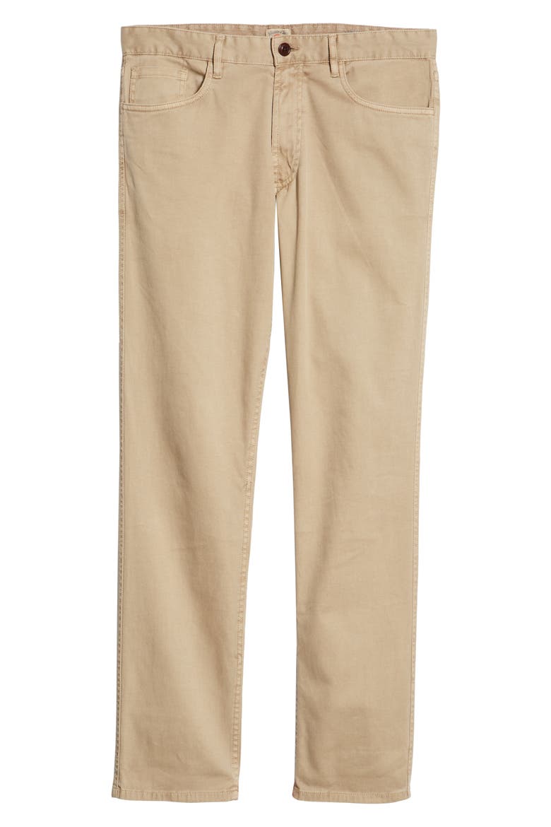 Comfort Twill Straight Leg Five-Pocket Pants, Alternate, color, KHAKI