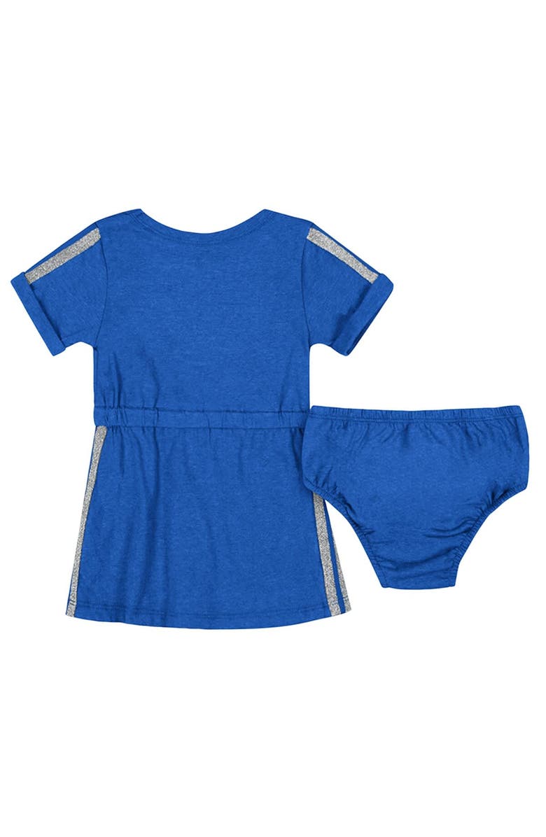 COLOSSEUM Girls Newborn & Infant Colosseum Royal Duke Blue Devils Xur Dress and Bloomer Set, Alternate, color, 