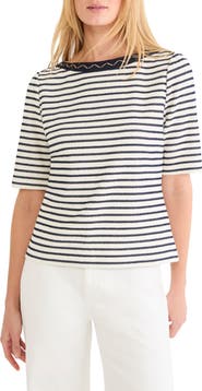 NIC+ZOE Embroidered Knit Top