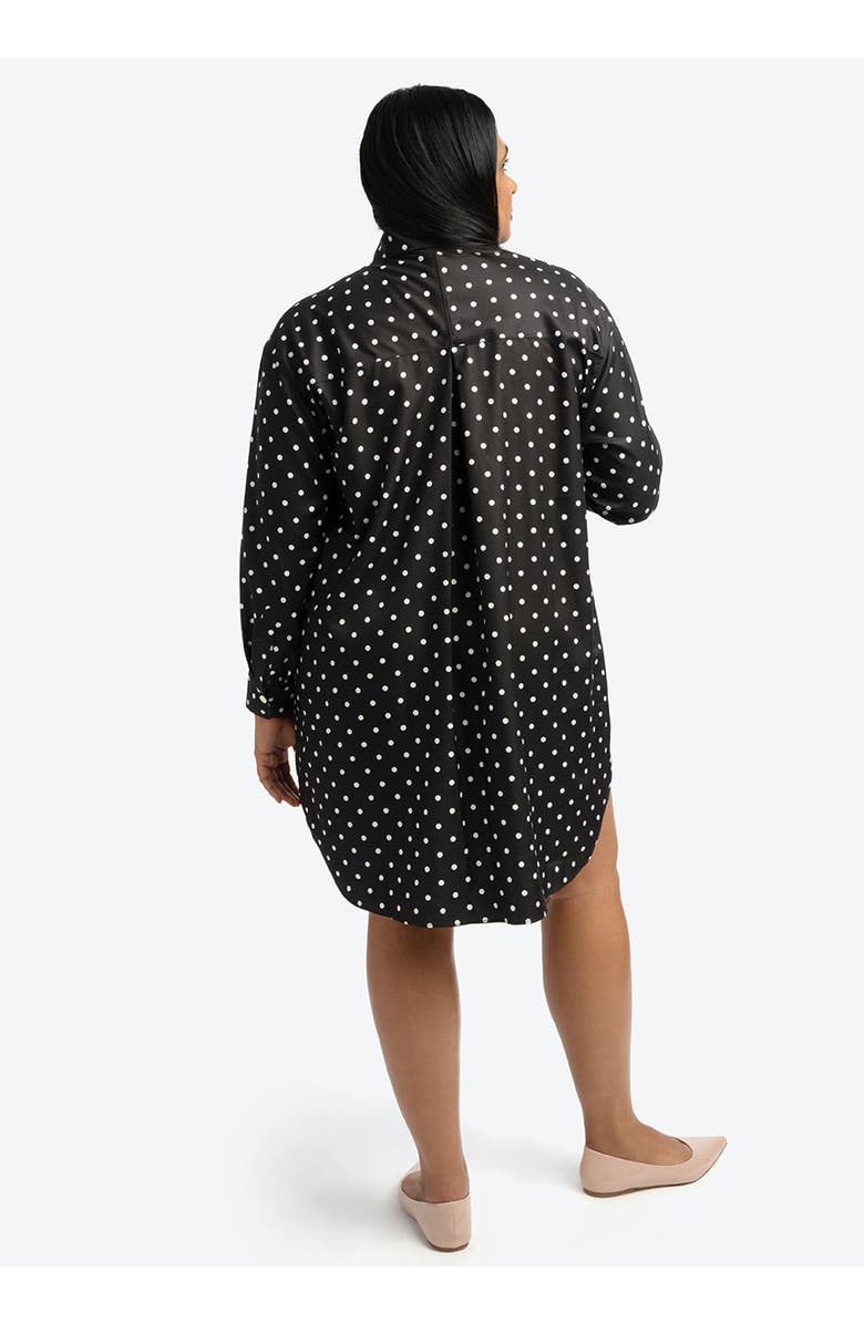 SEE ROSE GO Timeless Dot Tunic Shirt Dress Plus Size, Alternate, color, Timeless Dot