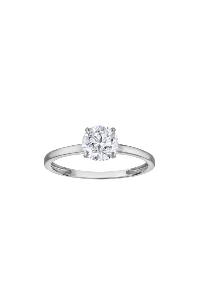 FZN 14K Gold Lab Grown Diamond Ring, Main, color, Silver