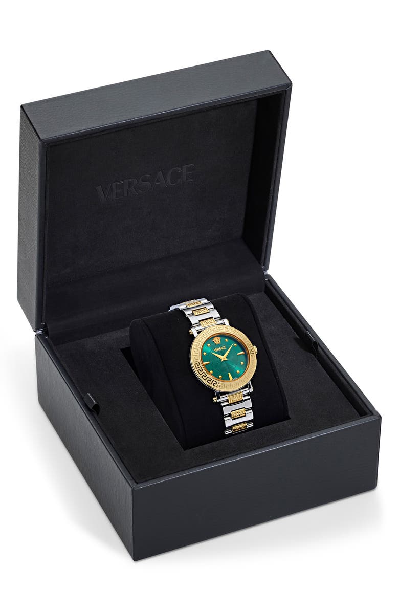 Versace Greca Sphere Bracelet Watch, 35mm, Alternate, color, 