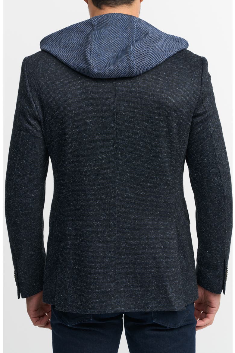 The Jetset VI Woven Sport Coat with Removable Hooded Bib, Alternate, color, NAVY